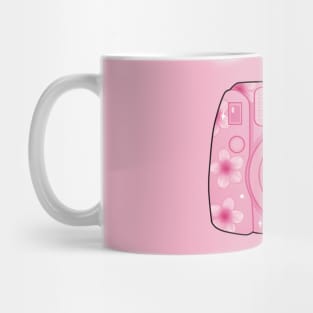 Cherry Blossom Polaroid Camera Mug